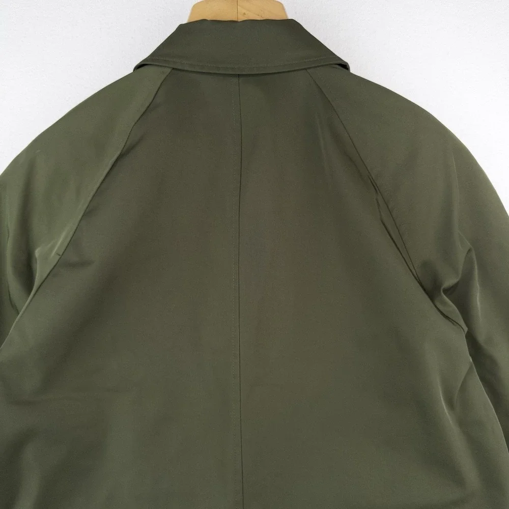 Gap Mac Rain Coat Olive Green Men's M Relaxed Fit Water Resistant Wind Proof